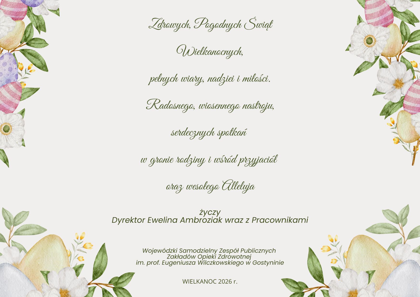 Życzenia Wielkanocne